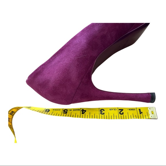 YSL Gisele 80 Kid Scamoscisto Platform Pumps - Picture 6 of 10